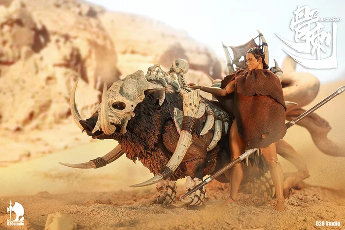 Battle Boar Bonestabber (Brown) 1/12 Scale Action Figure 8 Battle Boar Bonestabber (Brown) 1/12 Scale Action Figure - Image 6