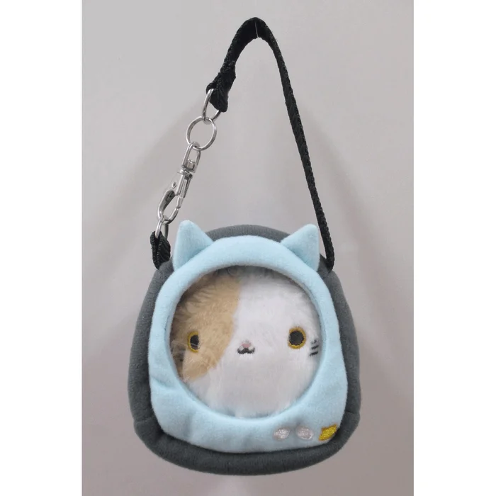 Neko-dango Osan-Pouch Light Blue Cat Carrying Case 7 Neko-dango Osan-Pouch Light Blue Cat Carrying Case - Image 5