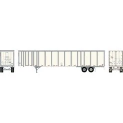 Athearn HO 53' Wabash Plate Trailer, Owner / Operator #F38154
