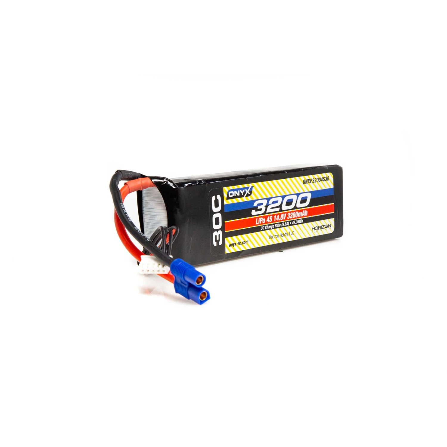 Onyx 14.8V 3200mAh 4S 30C LiPo Battery: EC3 3 Onyx 14.8V 3200mAh 4S 30C LiPo Battery: EC3