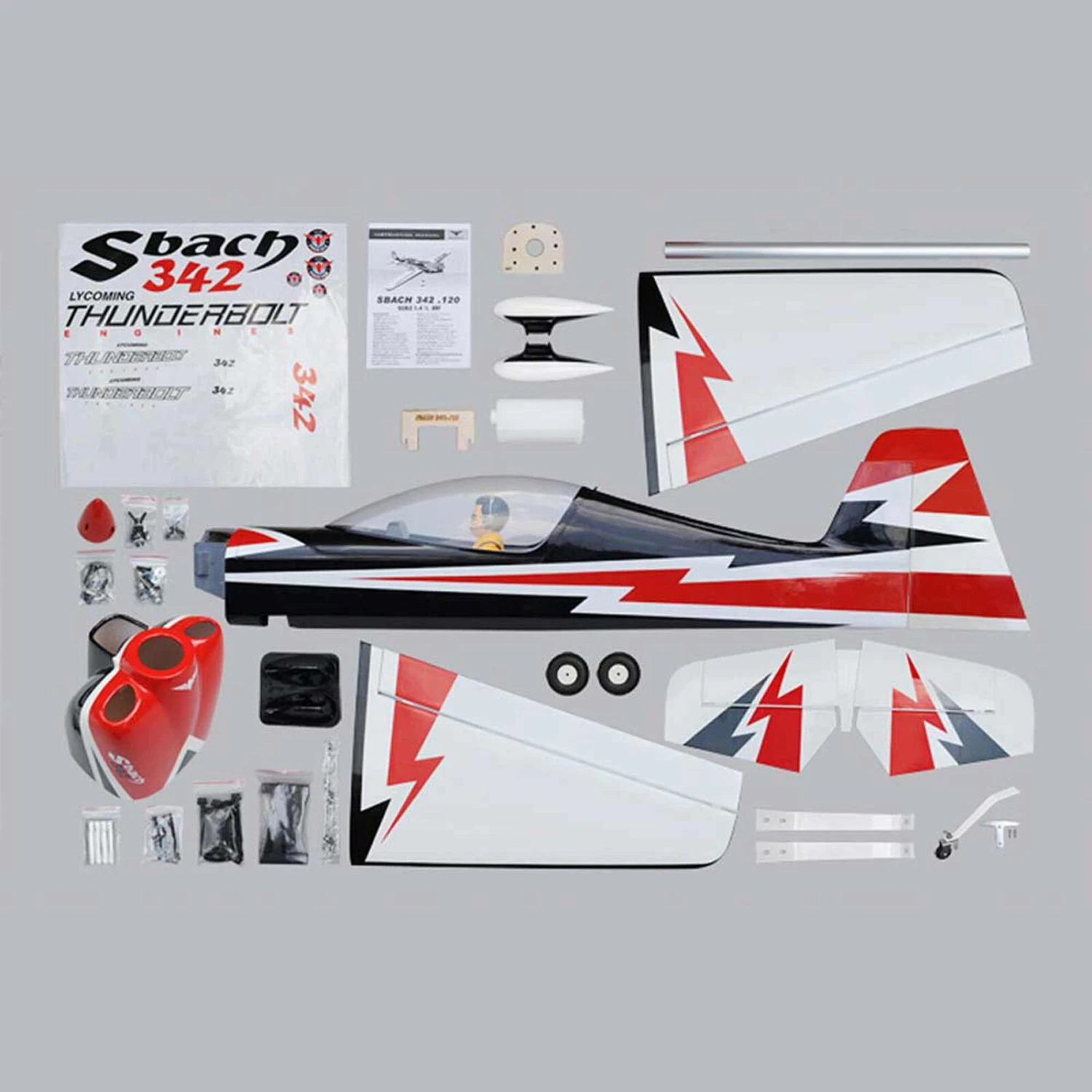 1/4 Sbach 342 1.20 GP EP ARF 65.5" 4 1/4 Sbach 342 1.20 GP EP ARF 65.5" - Image 2