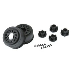 1/10 Raid Front/Rear 2.2"/3.0" 12mm Short Course Wheels (2) Black -Toy Model Shop PRO278503 A2 Y5ZUZC8E