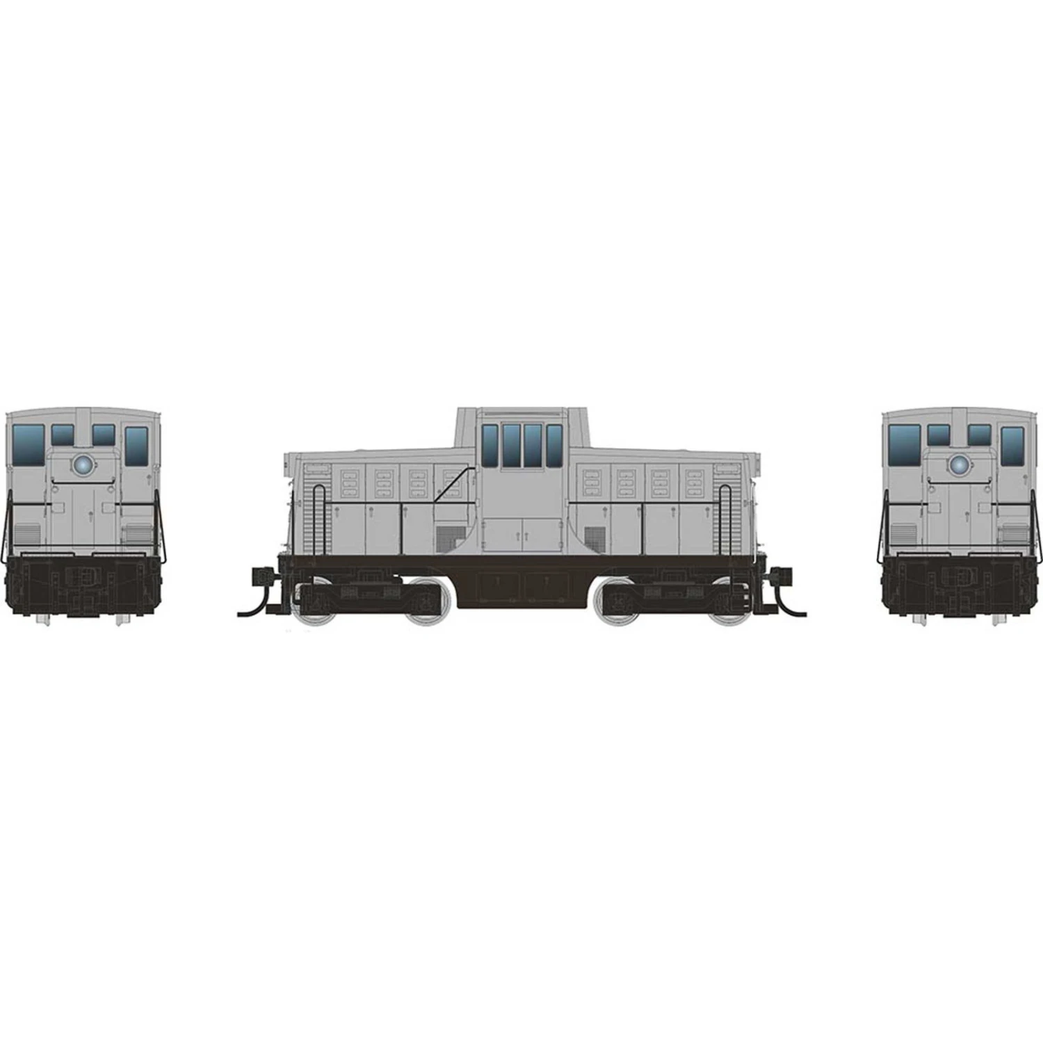 HO GE 44 Tonner Switcher Locomotive With DCC & Sound, Undecorated Phase Ic Body 3 HO GE 44 Tonner Switcher Locomotive With DCC & Sound, Undecorated Phase Ic Body