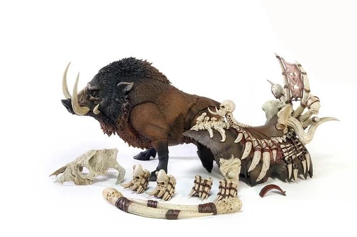 Battle Boar Bonestabber (Brown) 1/12 Scale Action Figure 4 Battle Boar Bonestabber (Brown) 1/12 Scale Action Figure - Image 2